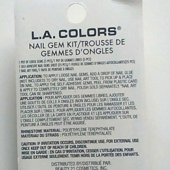 Rhinestone pink Heart Nail Gem kit - Picture 3 of 4